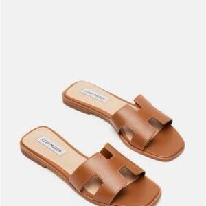 Steve Madden Women's Hadyn Cognac Leather Sandal